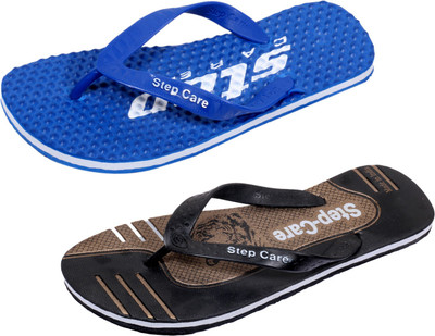 

Indistar Flip Flops, Dotted blue::brown