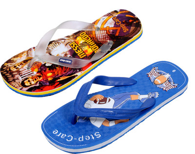 

Indistar Flip Flops, Yellow printed::blue