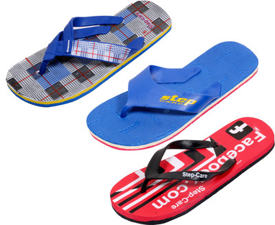 

Indistar Flip Flops, Printed red:blue step::blue check