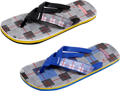 

Indistar Flip Flops, Blue check::white check