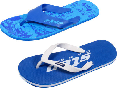 

Indistar Flip Flops, Printed blue::plain blue