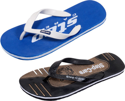 

Indistar Flip Flops, Plain blue::brown