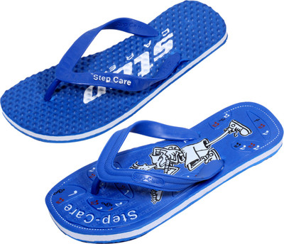 

Indistar Flip Flops, Dotted blue::blue