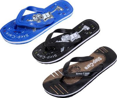 

Indistar Flip Flops, Brown:black::blue
