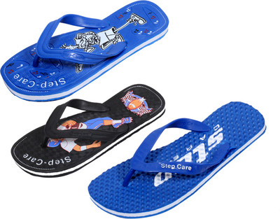 

Indistar Flip Flops, Dotted blue:blue::black