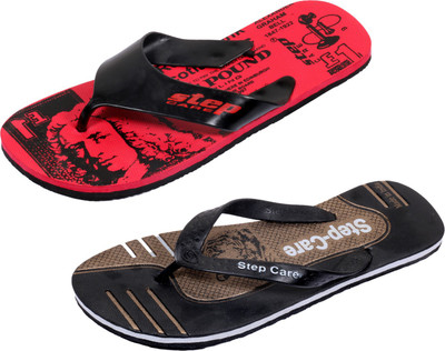 

Indistar Flip Flops, Printed red::brown