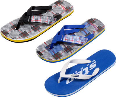 

Indistar Flip Flops, Plain blue:blue check::white check
