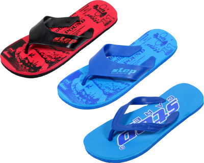 

Indistar Flip Flops, Blue:printed blue::printed red