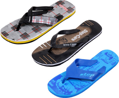

Indistar Flip Flops, Printed blue:white check::brown