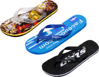 

Indistar Flip Flops, Black:printed yellow::fb blue