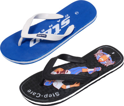 

Indistar Flip Flops, Plain blue::black