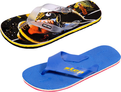 

Indistar Flip Flops, Printed blk::blue step