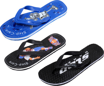 

Indistar Flip Flops, Black:blue::black