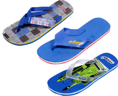Indistar Flip Flops, Ifel blue:blue step::blue check
