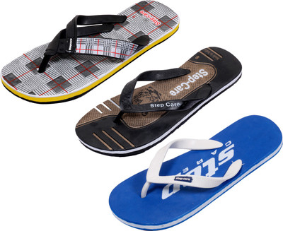 

Indistar Flip Flops, Plain blue:white check::brown