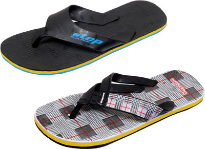 

Indistar Flip Flops, Black step::white check