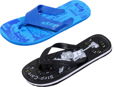 

Indistar Flip Flops, Printed blue::black