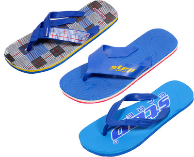 

Indistar Flip Flops, Red:blue step::blue check