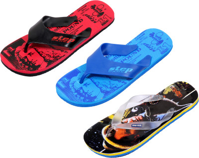 

Indistar Flip Flops, Printed black:printed blue::printed red