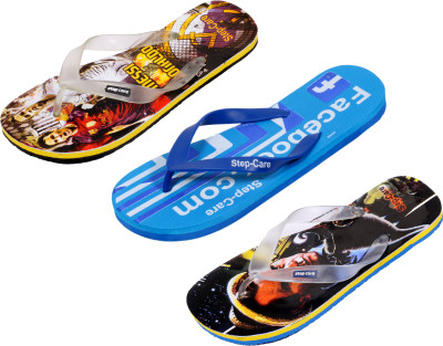 

Indistar Flip Flops, Printed black:printed yellow::fb blue