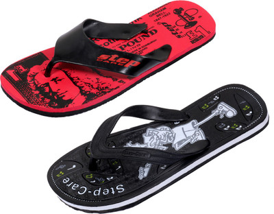 

Indistar Flip Flops, Printed red::black