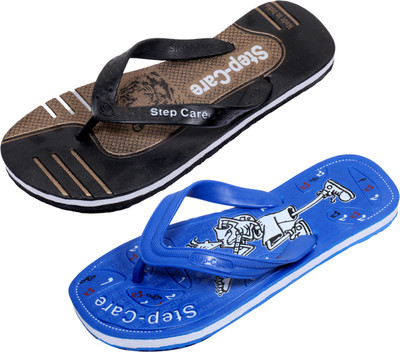 

Indistar Flip Flops, Brown::blue