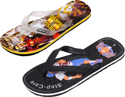 

Indistar Flip Flops, Printed yellow::black