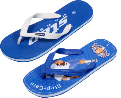 

Indistar Flip Flops, Plain blue::blue