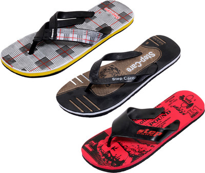 

Indistar Flip Flops, Printed red:white check::brown