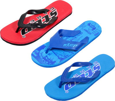 

Indistar Flip Flops, Blue:red::printed blue