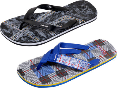 

Indistar Flip Flops, Printed black::blue check