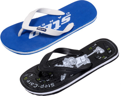 

Indistar Flip Flops, Plain blue::black