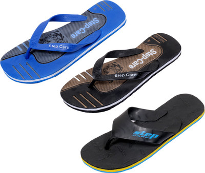 

Indistar Flip Flops, Black step:brown::blue/grey