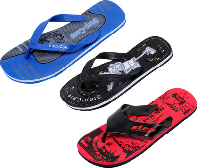 

Indistar Flip Flops, Printed red:blue/grey::black