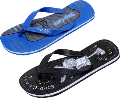

Indistar Flip Flops, Blue/grey::black