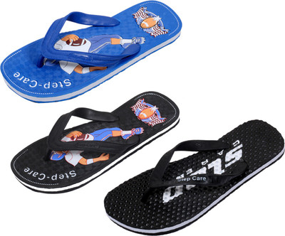 

Indistar Flip Flops, Black:black::blue