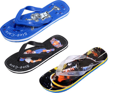 

Indistar Flip Flops, Printed black:blue::black