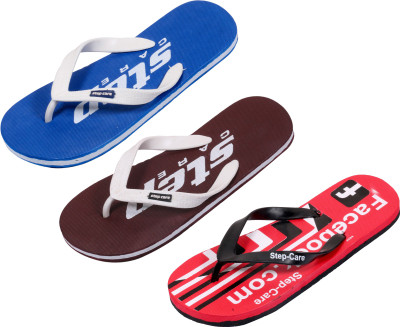 

Indistar Flip Flops, Printed red:plain blue::brown step