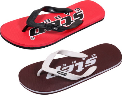 

Indistar Flip Flops, Red::brown step