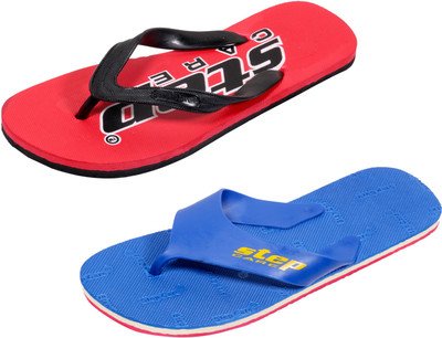 

Indistar Flip Flops, Red::blue step