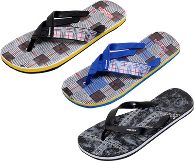 

Indistar Flip Flops, Printed black:blue check::white check
