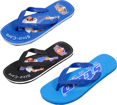 

Indistar Flip Flops, Blue:black::blue