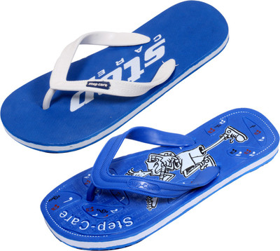 

Indistar Flip Flops, Plain blue::blue
