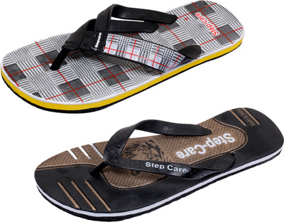 

Indistar Flip Flops, White check::brown
