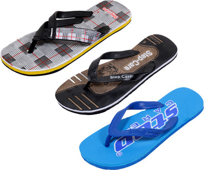 

Indistar Flip Flops, Blue:white check::brown