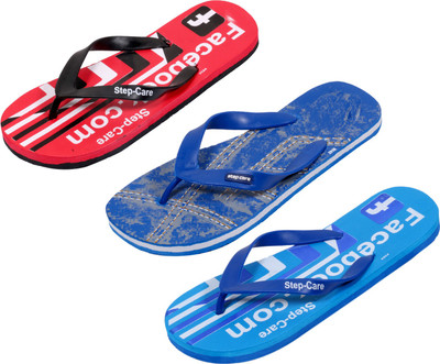 

Indistar Flip Flops, Fb blue:printed red::printed blue
