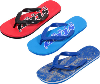 

Indistar Flip Flops, Printed blue:blue::red