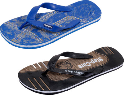 

Indistar Flip Flops, Printed blue::brown