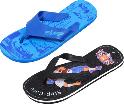 

Indistar Flip Flops, Printed blue::black