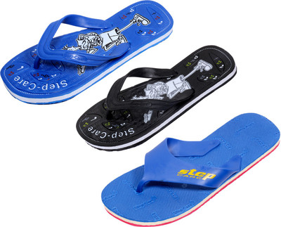

Indistar Flip Flops, Blue step:black::blue